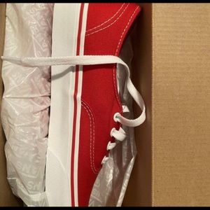 Red Original Vans IN BOX. BRAND NEW
